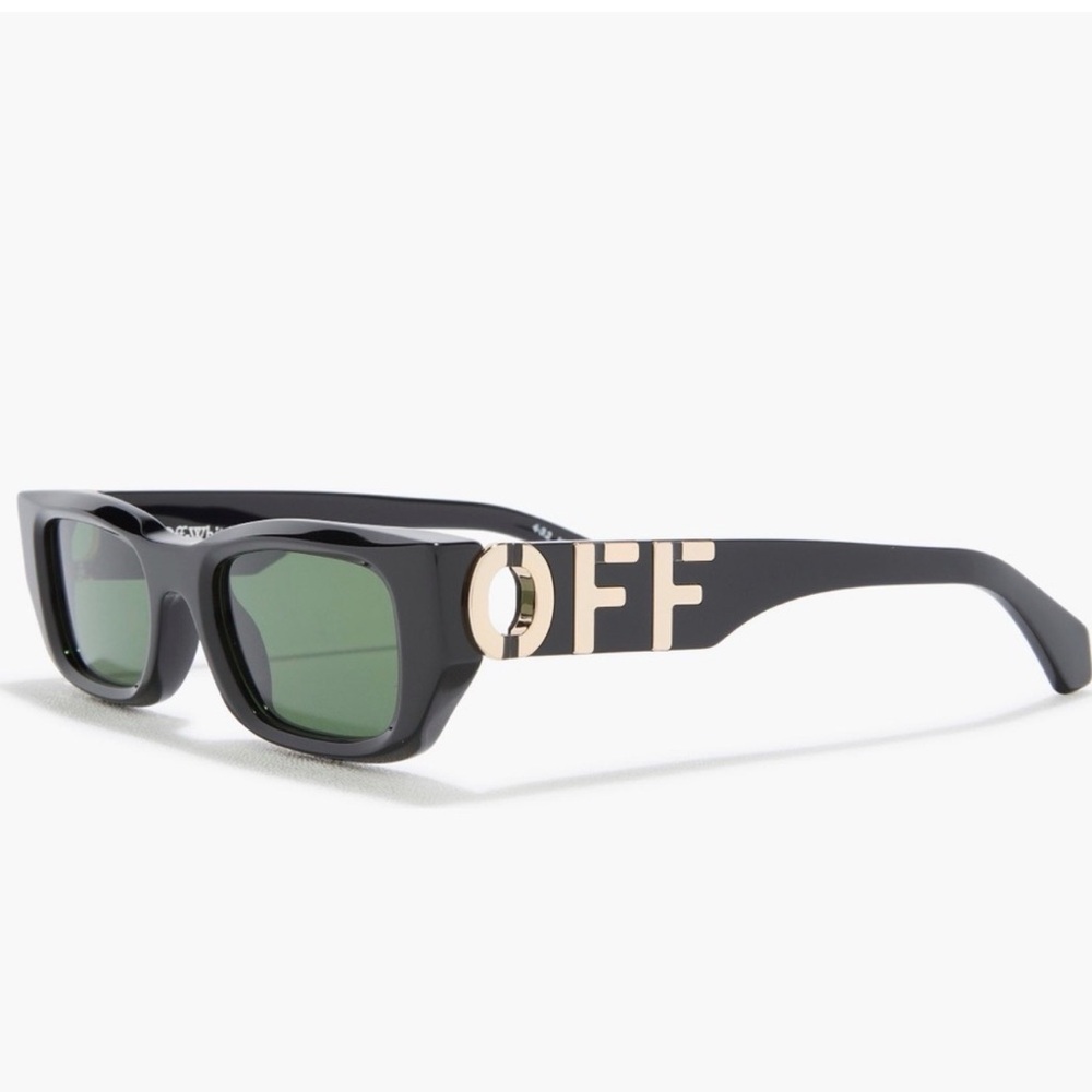 Off-White 49mm Fillmore Rectangle Sunglasses Blac… - image 1